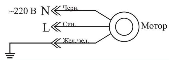мотор с проводами