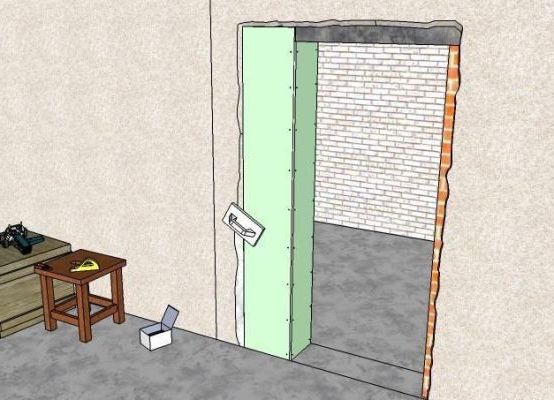 подготовительные работы к установке двери