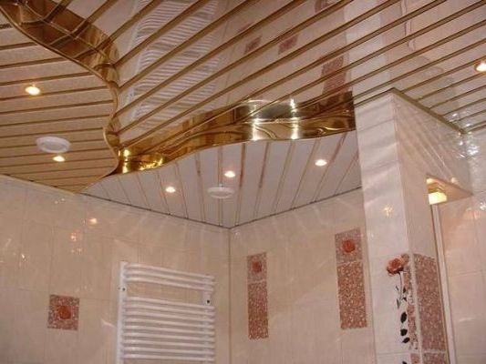 дизайнерские реечные потолки